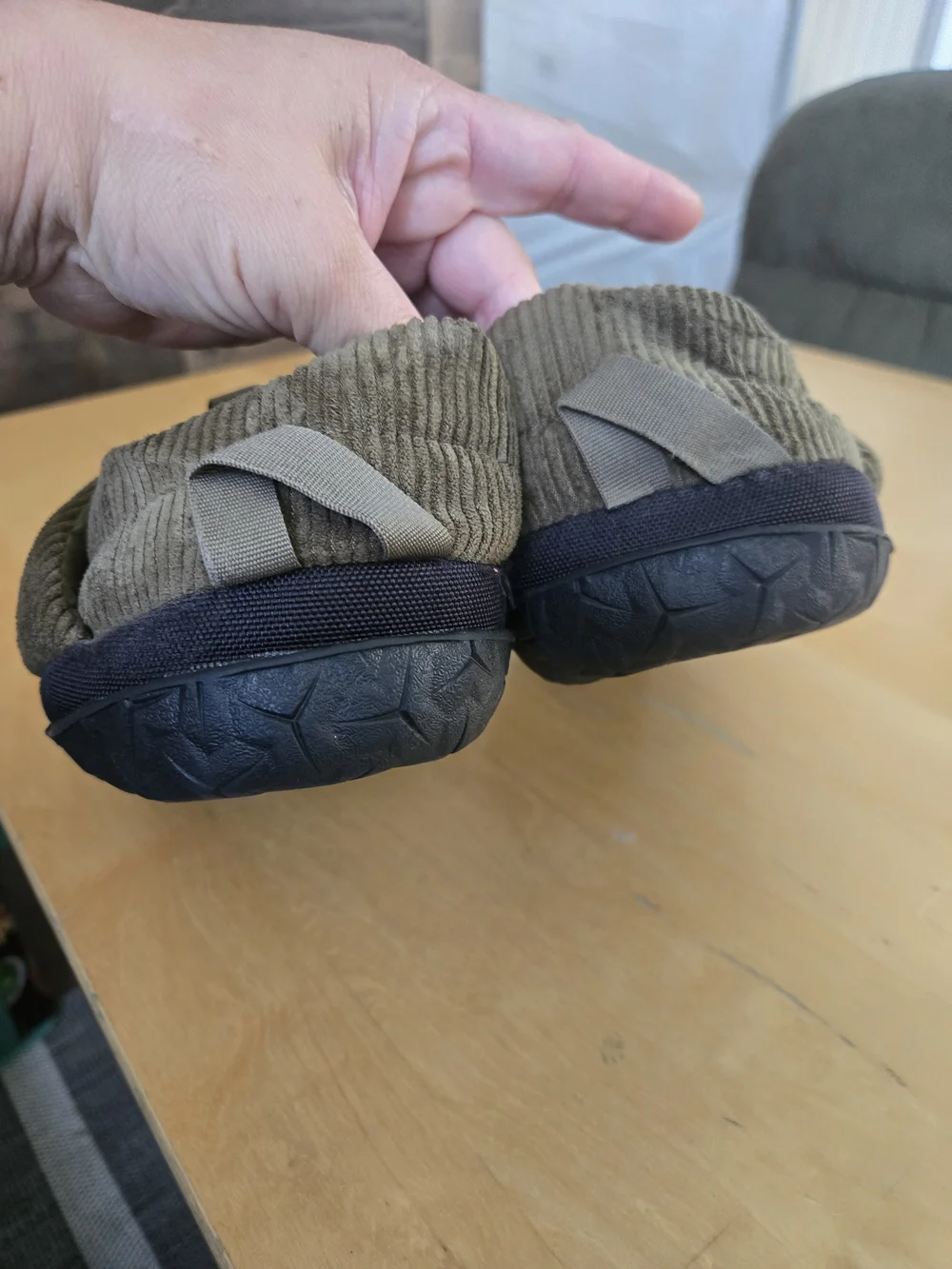 The North Face Nuptse Corduroy Slip-On Mule Casual Men’s US 11 Green/Black